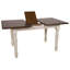 Table de salle à manger à rallonge rectangulaire 60 "Cashlin | Brun châtaigne | 4 places-70881900-70881902