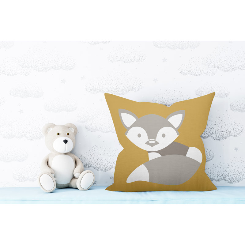 Coussin , Ocre, H 19 po x l 19 po, Carré