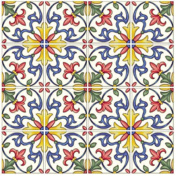 Clementina 25.4cm W x 25.4cm L Vinyl Peel and Stick Mosaic Tile