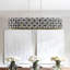 Lustre suspendu contemporain 39 "en cristal et or noir