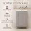 Meuble-lavabo simple 20 po avec plateau Makayla-1926456542