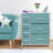 Sorbus 7 Drawers Dresser with Steel Frame and Wood Top-749942970