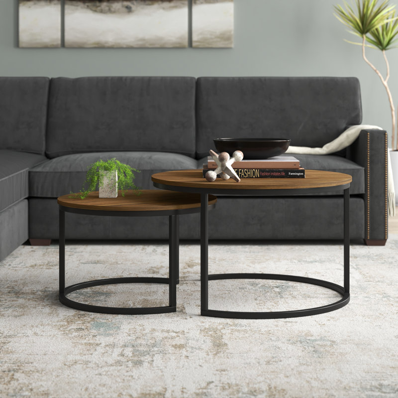 Tables gigognes Allenhurst, Brun, Noir
