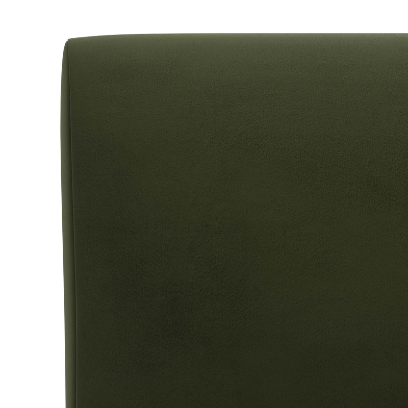 Cora Dining Chair In Zuma Charcoal, Classic Loden Velvet