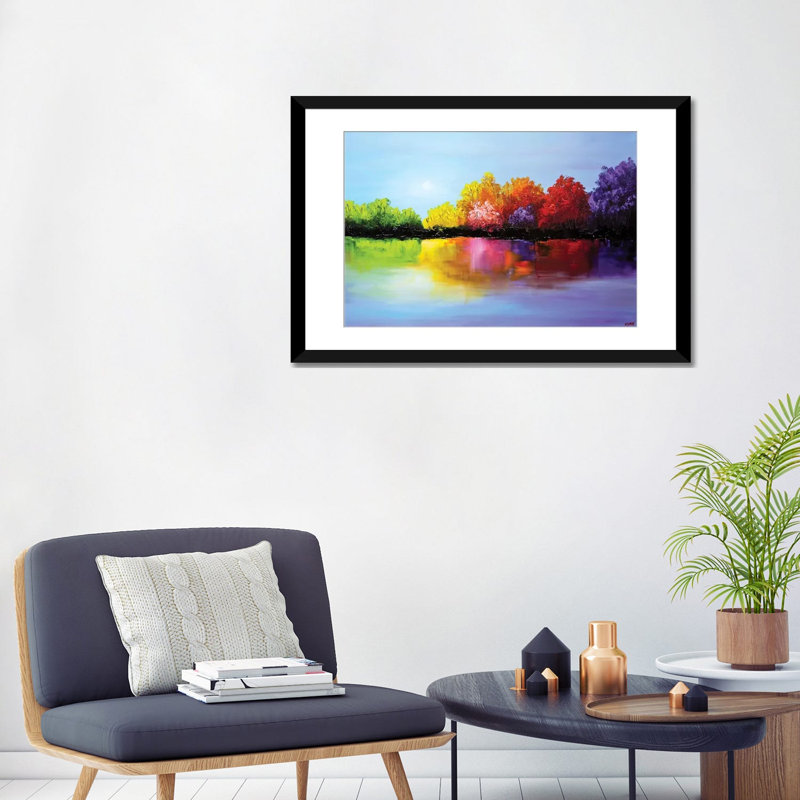 «Swiger Heaven», reproduction sur toile, H 16 po x l 24 po x P 1 po, Papier d'art encadré noir, Blanc