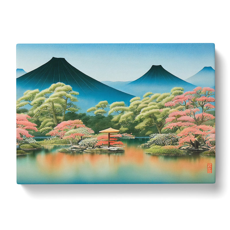 Traditional Japanese Mountains Vol.3 - Wrapped Canvas, 40cm H x 60cm W x 3cm D