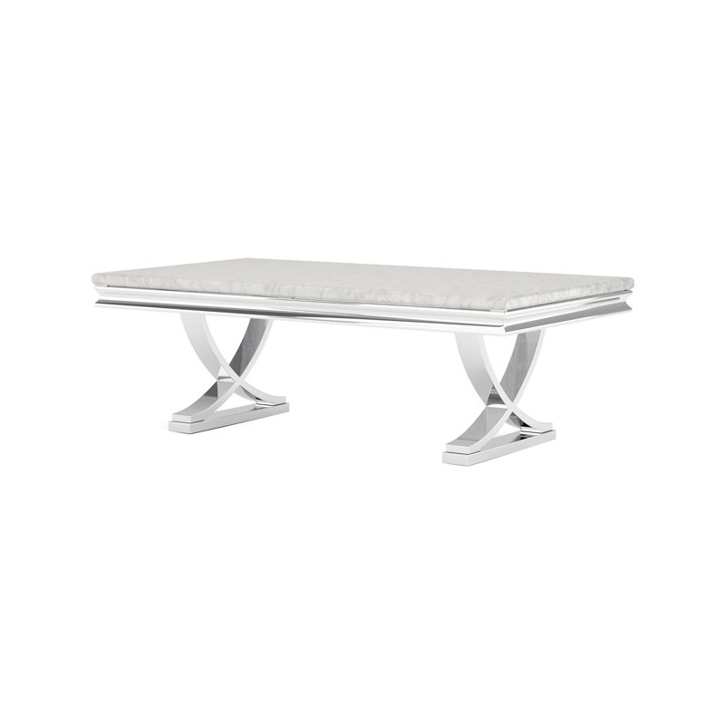 Table basse l 50,6 po Glam, chrome