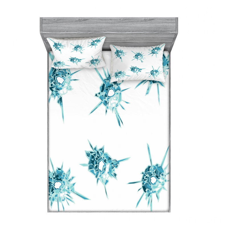 Microfiber Sheet Set, Queen Sheet Set with Fitted Sheet