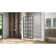DreamLine Montego Toulon 34 in. W x 72 in. H Single Panel Frameless Shower Door, Open Entry Design in Matte Black