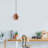 1 - Light Copper Single Pendant