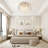 15.7'' Golden Shell Flush Mount Ceiling Light