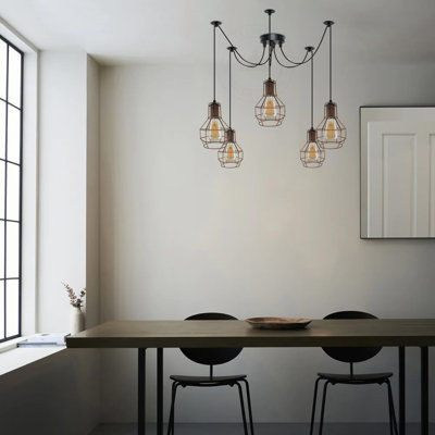 - Light Black Cluster Pendant
