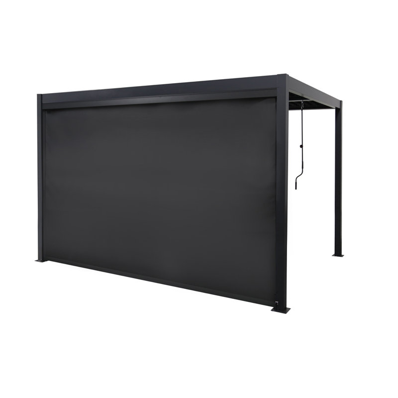 NICE Dreams Living Ltd Grey 70%PVC+30%Polyester Screen for Pergola, 300cm H x 400cm W x 25cm D