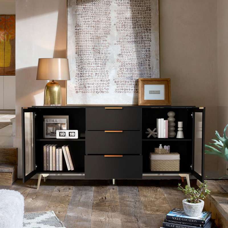 Buffet de 63 po Salonica, Blanc