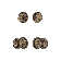 Nostalgic Warehouse Rope Rosette Entry Set with Meadows Knob