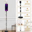  Lampe sur pied 68,5 po à fixation sur pied en métal à intensité variable avec abat-jour en lin et ampoule DEL incluse