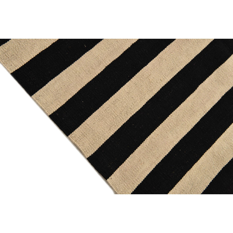 Tapis noir et blanc Ivey