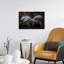 Giant Tortoises Facing Contemporary Wall Art Print 1 Piece Wrapped Canvas Wall Art-1567474290