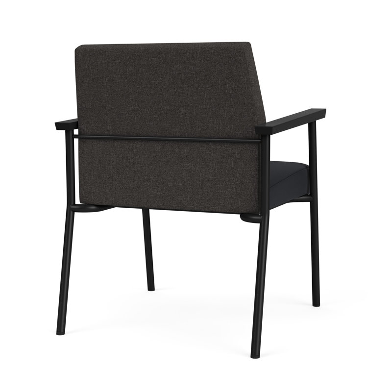 Lesro Chaise d'invité Mystic, Archetype fumée Modena noir, Noir
