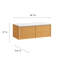 Bureau mural avec armoire et tablette Modway Kinetic-88459752-88459751