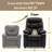 Goggans Kids Recliner with Anti-Tilt, Cup Holder-228047091