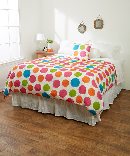 Collection de housse de couette à pois multiples