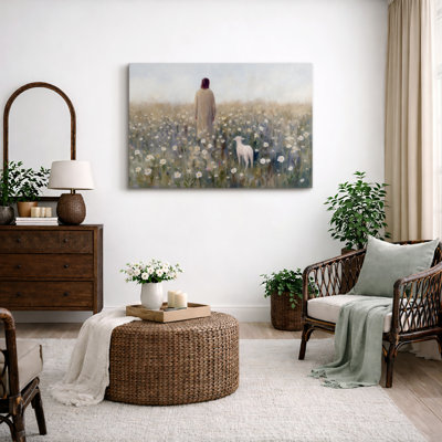 «Daisy Field», sérénité, photos de paysage, impression sur toile encadrée