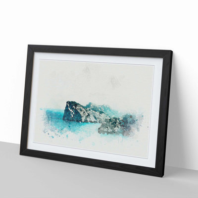 Rock Formations in Spain in Abstract - Picture Frame Graphic Art Print