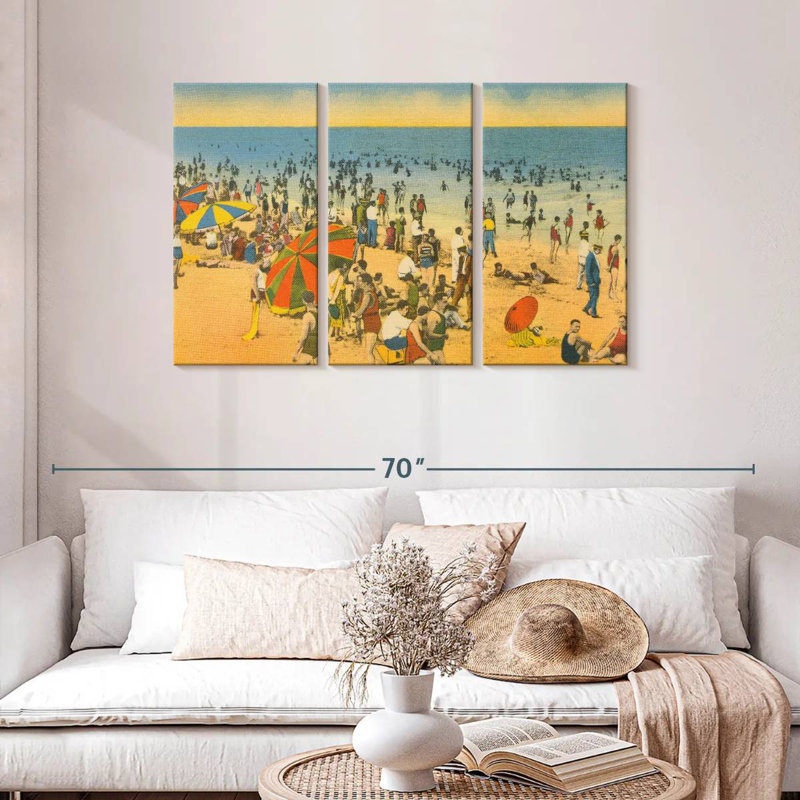 Plage Gillard carte postale, H 28 po x l 45 po