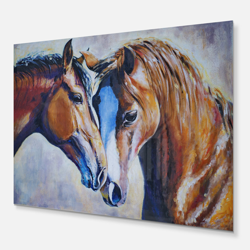«Brown Amoureux», reproduction d'art graphique sur toile tendue, H 8 po x l 12 po x P 1 po, Toile tendue