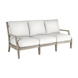 Haley Teak Patio Sofa with Cushions