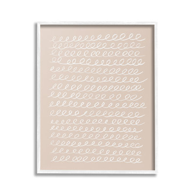 "Modern Beige Squiggle" par Victoria Borges sur toile
