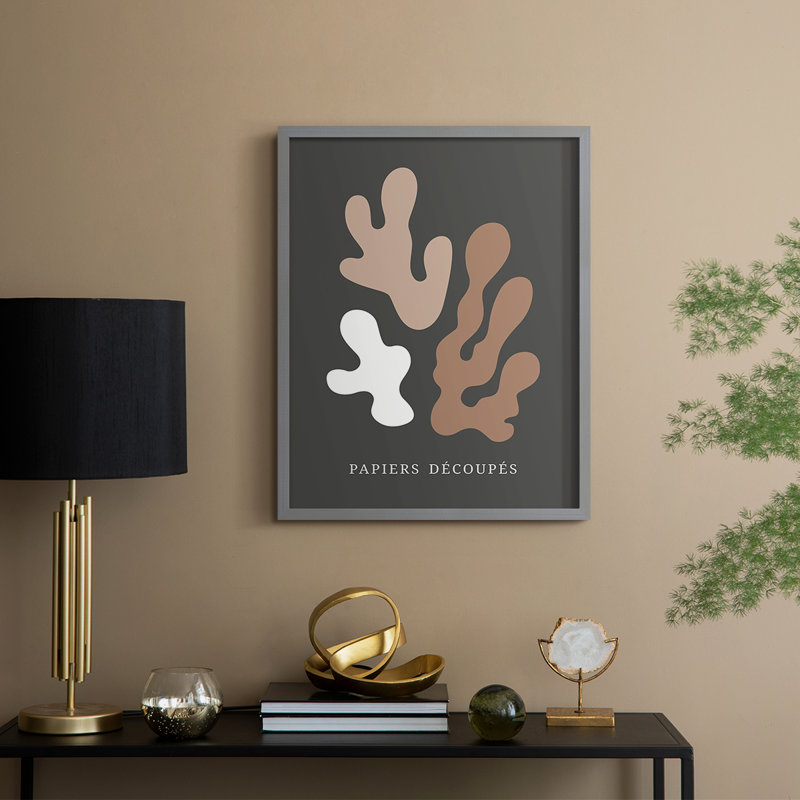 Matisse CDV, reproduction d'art encadrée, bois massif, Gris, H 11 po x l 9 po