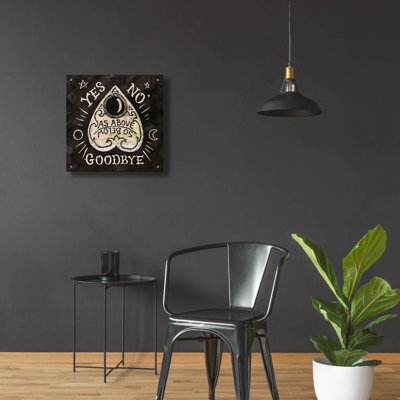 Art mural en verre épique «Mystical Halloween Wood 2» par Mary Urban