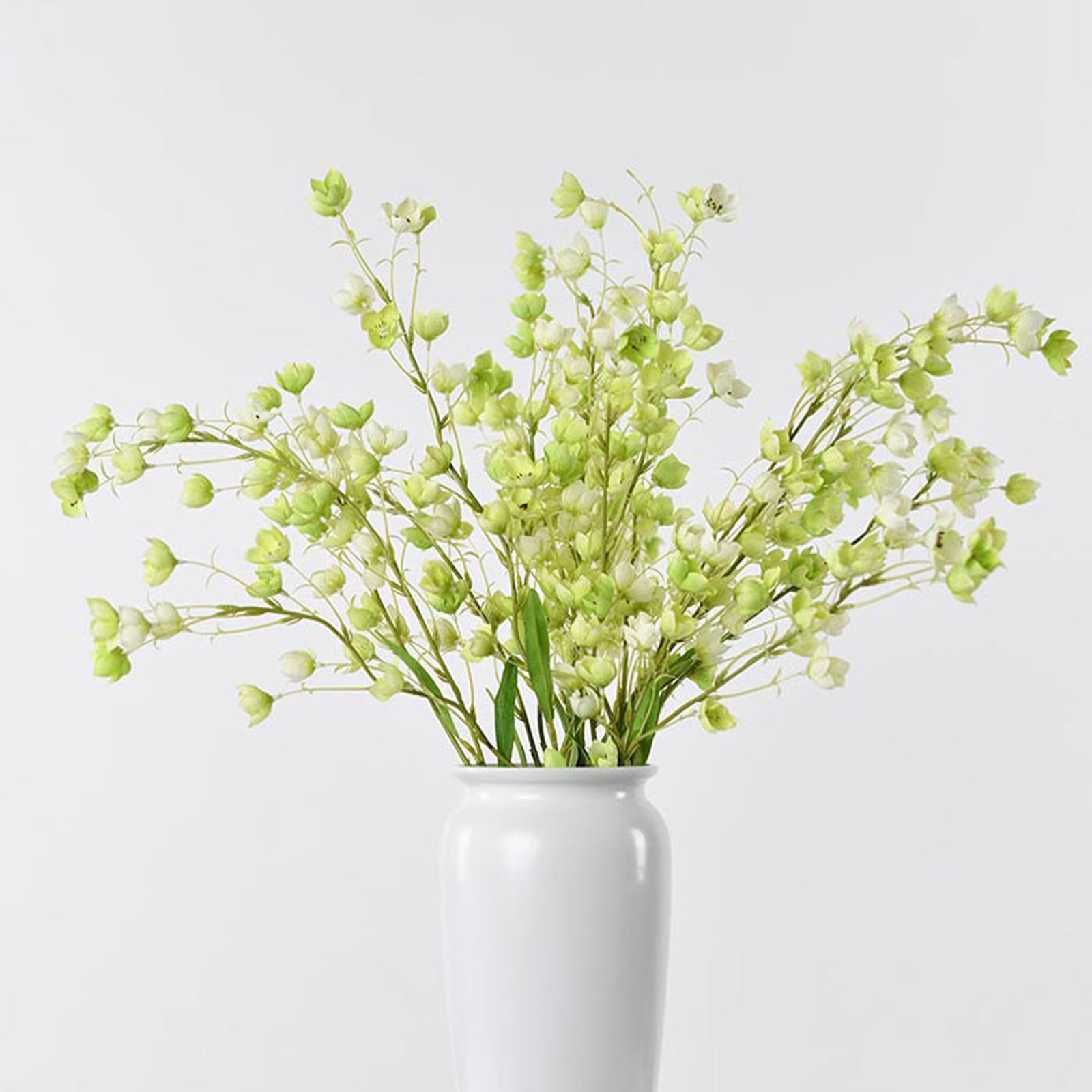 Creamy white Decorative Artificial Cherry Blossom, 36.66" x 4", Light Green