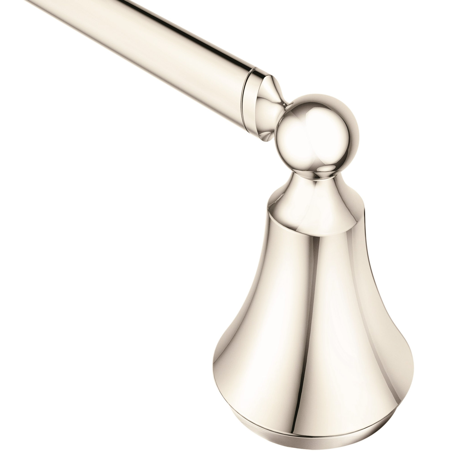 Wynford 24" Wall Mounted Towel Bar, Polished nickel