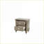 Table de chevet classique à 2 tiroirs avec rangement pour la chambre à coucher