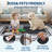 Modern Neutral Non Slip Washable Rugs, Contemporary Border Print Pattern Foldable Soft Carpet, Low Pile Floor Mat-68956394