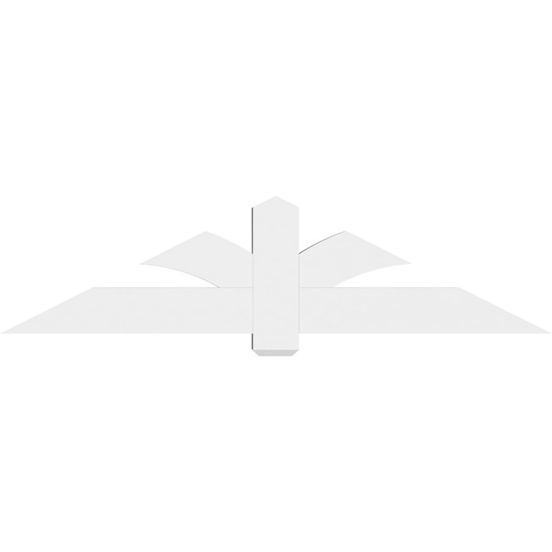 Support pour pignon en PVC Redmond, H 18 po x l 72 po (pas: 6/12), P 4 po x F 6 po
