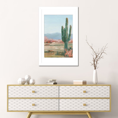 Saguaro Cactus Study II - reproduction d'art murale - papier d'art encadré