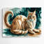 Cats Cyprus Cat Brown Metal Wall Art-1497150509