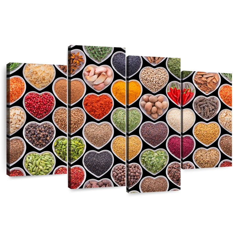 Yarlin Heart Spice Collection, 48" H x 75" W
