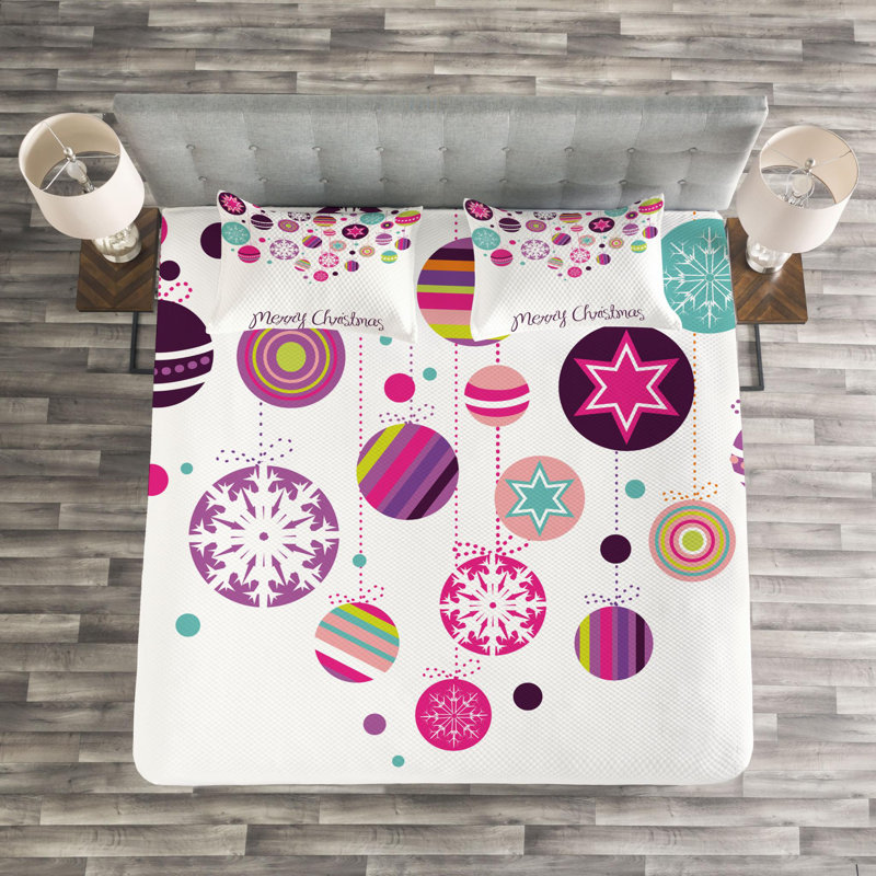 Modern & Contemporary Polyester Coverlet, King Coverlet + 2 Shams
