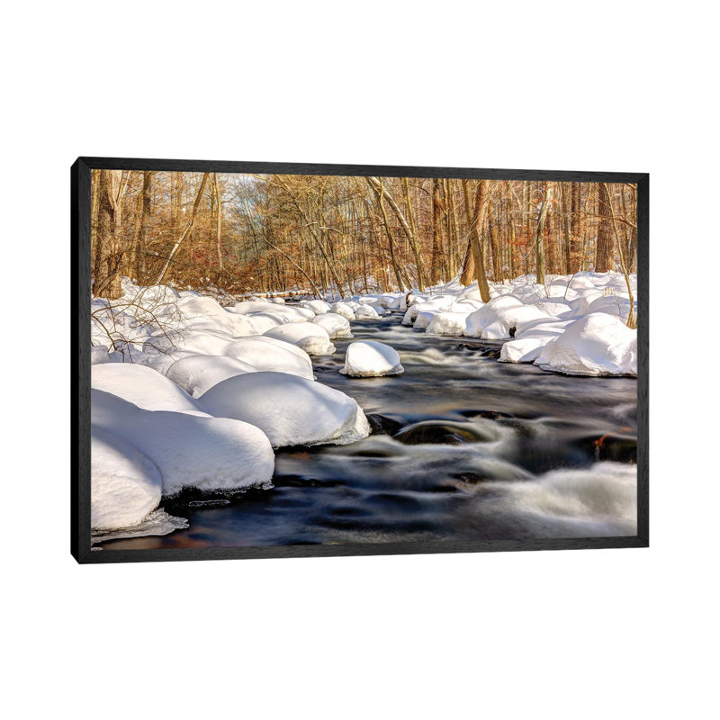 Marshmallow Flow by David Gardiner - Print on Canvas, 101.6 cm H x 66.04 cm W, Black Framed