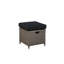 Wicker Outdoor Lounge Chair with Ottoman