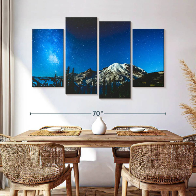 Alvord Mount Rainier Under Milky Way, 42" H x 68" W