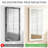 White Standing Mirror Full Length 56X22 Inch  Wood Frame Full-Length Mirror With Stand,  For Living Room, Bedroom, Cloakroom , Entryway-452983769-452983750