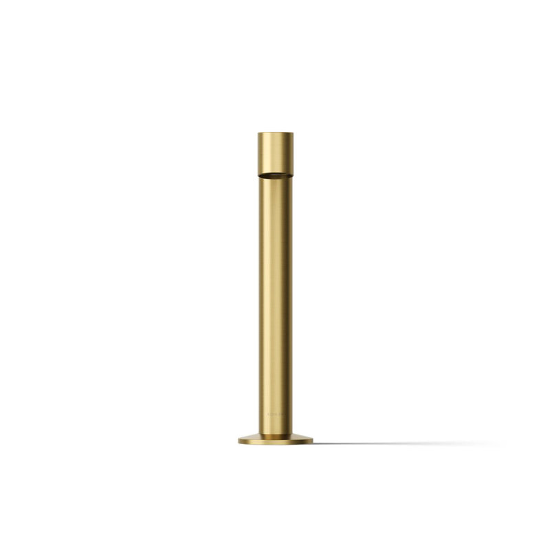Components Deck-Mount Bath Spout With Row Design, Brushed Brass