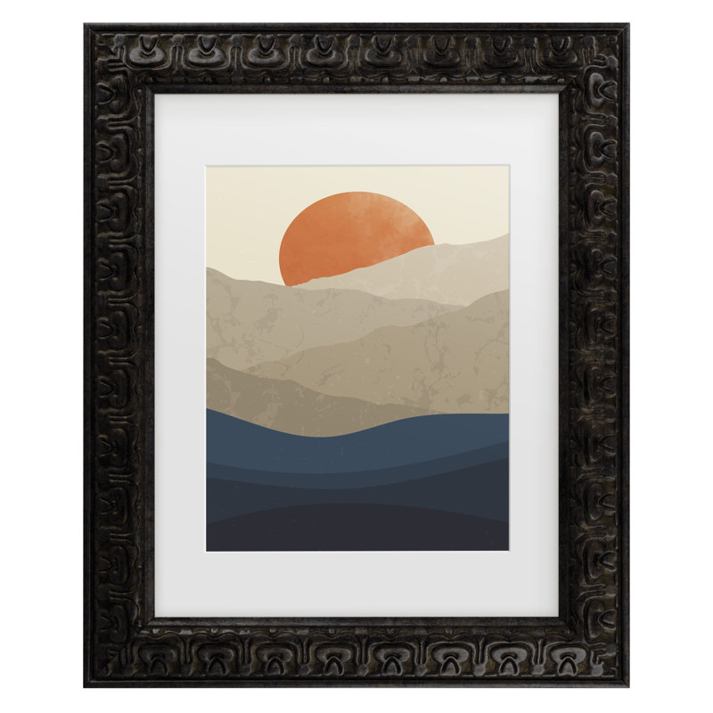 «Jay Stanley Mountains 1», art encadré mat, H 23,5 po x l 19,5 po