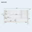 Buffet de rangement 55,1 ", armoire moderne 4 portes avec tablette ouverte et tablettes réglables-129098883-129098885